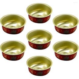 Dinnerware Sets Water Bowl Alloy Offering Holy Supply Tibetan Supplies Cup For Yoga Meditation Enshrine Brass Decor