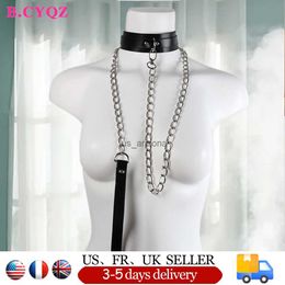 Sexy Necklace For Women Collar Bdsm Choker Roleplay Slave Chain Collars Bondage Gothic Jewellery Accessories Choker One Piece L230620