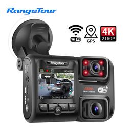 Car dvr 4K 2160P DVR D30H Dash Camera Support WiFi GPS Front and Cabin Both 1080P 4 IR GSensor Night Video Cam RecorderHKD230701