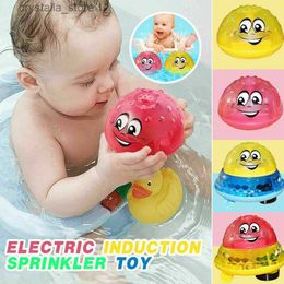 Infant Bathing Toy Boy Electric Induction Sprinkler Toy Light Baby Bathroom Play Water Multicolor Ball Toy Kids Gift L230518