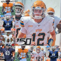 Football Jerseys Ncaa Utep Miners Football Jersey Kelton Moss Dennis Barnes Tyreke James Tevita Tafuna Michael Ike Tyson Wilson Josh