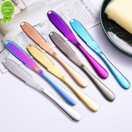 New Kitchen Butter Knife Stainless Steel Butter Knife with Hole Cheese Dessert Tools Jam Knife Cutlery Kitchen Toast Bread Knife
