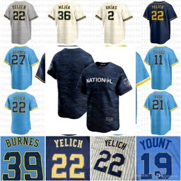 Wholesale Custom 2022 Milwaukee Men Women youth Jersey 27 ADAMES 22  Christian Yelich 12 Justin Smoak baseball jerseys S-5XL From m.