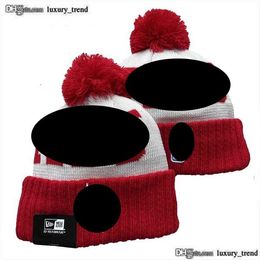 Houston''Rockets''Bobble Hats Baseball Caps 2023-24 Fashion Designer Bucket Hat Chunky Knit Faux Pom Beanie '' Christmas Hat