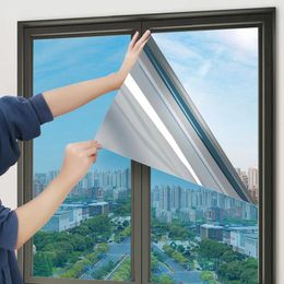 Holders Window Privacy Film,one Way Mirror Film Daytime Anti Uv Sun Blocking Heat Control Reflective Glass Tint Sticker for Home Office