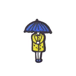 Diy Umbrella Girl Applique Cute Patches for Glue Embroidery Clothing Patch for Kid Garment Ironinng on Transfer Patch Accessories 314t