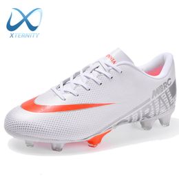 Dress Shoes Mens Lightweight Soccer Outdoor Boys Football Ankle Boots NonSlip Training Sneakers Kids FGTF Cleats Unisex 230630