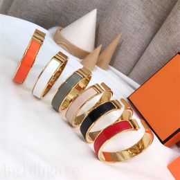 Classic plated gold bracelets for women bracelet enamel hard Jewellery pulsera fashion nice looking leisure style delicate designer bangle senior ZB003 E23