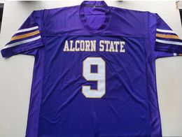 American College Football Wear Physical photos Alcorn State 9 Steve McNair Men Youth Women Vintage High School Size S-5XL or any name and number jersey