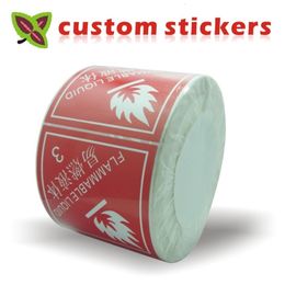 Adhesive Stickers custom stickers labels printing Coated Art Paper sticker print plastic PVC Vinyl paper transparent clear adhesive round label 230630