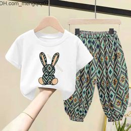 Clothing Sets Clothing Sets Children Set Boy Girl Clothes Summer Suit Baby Cute Cotton Tshirt Pants Toddler Loungewear Soft Tracksuit 210Y 230331 Z230701