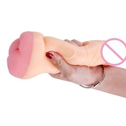 Male Penis Cover Aircraft Cup Simulated Penile Bold and Enlarged Long War Couple's Orgasm Sexual Products