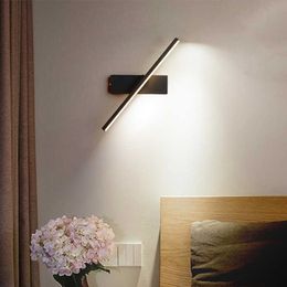 Lamps Simple AC110/220V 330° Rotatable Adjustable Sconce Lamp for Bedroom Bedside Reading Light Interior Wall LightHKD230701