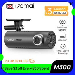 DVRs 70mai Dash Cam M300 1S upgrage version Car DVR 140° field WIFI Wireless Connect 1296P Night Vision for 24hours Parking ModeHKD230701