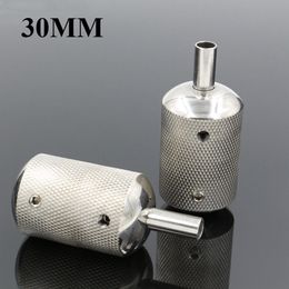 Tattoo Grips 1PCS 30MM Stainless Steel Tattoo Grip With Back Stem Professional For Tattoo Machine Grips Tattoo Tubes Tips Tool 230701