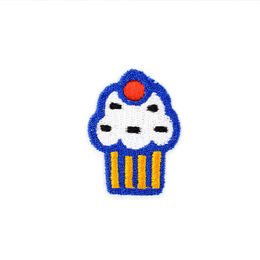 10 PCS Little Cake Embroidered Patches for Clothing Iron on Transfer Applique Food Patch for Jeans DIY Sew on Embroidery Sticker231W
