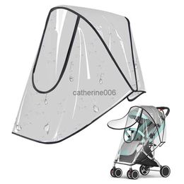 Universal Stroller Rain Cover Baby Car Weather Wind Sun Shield Transparent Breathable Trolley Umbrella Raincoat Accessories L230625