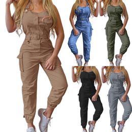 Frauen Overall-spielanzug Weibliche Einfache Reine Farbe Sexy Overalls Dame Frauen Overall Hohe Taille für Party 230630