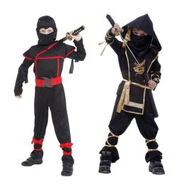 Kids Ninja Costumes Halloween Party Boys Girls Warrior Stealth Children Cosplay Assassin Costume Children's Day Gifts227l
