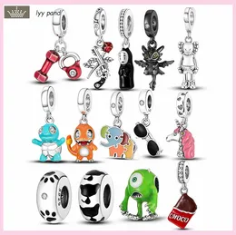 For pandora charms Jewellery 925 charm beads accessories Bracelet Paw Cat Spacer Stopper Pendant charm set