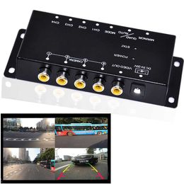 Car dvr Auto Wayfeng Switch Box 4 Channels Available Control for view Camera Video Front Side Rear Cameras Parking AssistanceHKD230701