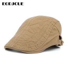 Fashion Summer Letter Embroidery Beret Hats For Men Women Ivy Flat Cap Newsboy Hat Outdoor Sun Cap Visors Casquette Hats boina