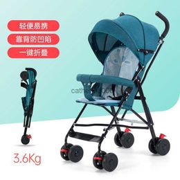 Baby stroller can sit and lie portable folding baby and children hand-push umbrella L230625