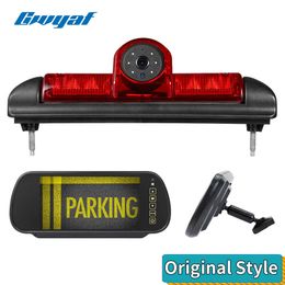 Car dvr Gwyaf 3rd Brake Light Rear view HD Reverse Camera Monitor Kit for Fiat Ducato X250 Citroen Jumper Relay Peugeot Boxer IIIHKD230701