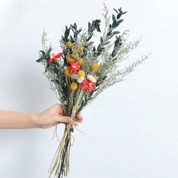 Dried Flowers Grass Leaves Lover Natural Lotus Pine Cones Cotton Daisy Handmake Flower Bouquets Wedding Home Decoration