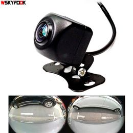 Car dvr 800L CCD HD 180 degree Fisheye Lens Rear Front view wide angle reversing backup camera night vision 6V 12V park camHKD230701