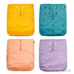 Cloth Diapers HappyFlute 8-20kg Diapers Washable Nappy Plain PUL Reusable Cloth Double Gussets Oversize For Big BabyHKD230701