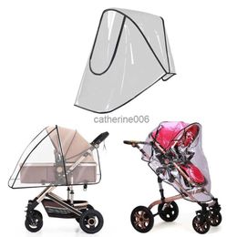 Stroller Cover Transparent Stroller Rain Cover Universal Baby Travel Weather Shield Protects from Snow Wind Dust and L230625