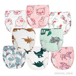 Cloth Diapers Baby Potty Toilet Training Pants Nappies Cartoon Boys Girls Underwear for Toddler Cotton Panties Reusable Diapers CoverHKD230701