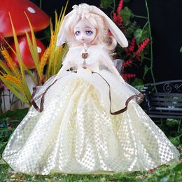 Dolls Anime Style Wedding Dress Doll Gift Children's Music Toy Dressing Girl 30cm 230630