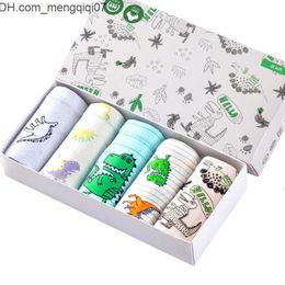 Panties Panties 5 PcsLot Boys Underwear Soft Cotton Briefs Child Dinosaur Cartoon Children Breathable Kids Underpants 214Y 230331 Z230701