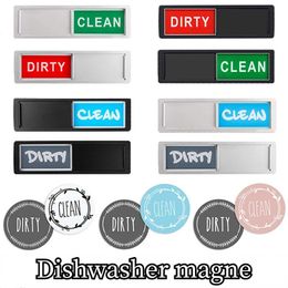 Fridge Magnets Various Room Cleaning Tips Cleanliness Signs el Magnetic Sign Kitchen Dishwasher Magnet Clean Dirty Home Decoration 230701