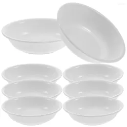 Dinnerware Sets 10 Pcs Seasoning Dish Small Bowls Dipping Dishes White Plates Pickles Soy Sauce Melamine Olive Oil Plastic