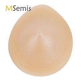 Breast Pad 1Pc Lifelike Silicone Drop-shaped Artificial Breast Transvestite Cosplay Mastectomy Prosthesis Brassiere Pad 230701