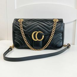 Lüks Tasarım Çantalar Kadın Omuz Çantaları Marmont Tote Crossbody Çantalar Trendy Metal Çantalar Klasik Crossbody Çantalar