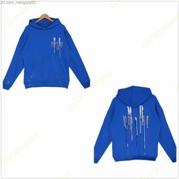 Men's Hoodies Sweatshirts blue mens hoodies Fairy crane auspicious clouds Designer Hoodie cashew flower full of stars sweatshirts Z230701