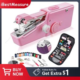 Sets Portable Mini Sewing Hines Needlework Cordless Handheld Clothes Useful Portable Sewing Hines Handwork Tools Accessories