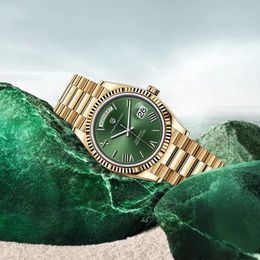 Wristwatches PAGANI DESIGN ST16 Movt Automatic Men's Watches Week Calendar Mechanical Wristwatch 36mm AR Sapphire Luxury Dive Watch Men 230630