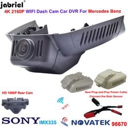 DVRs 2K 4K 2160P Wifi Car Dvr Dash Cam Rear Camera for Mercedes Benz C w203 w204 E Class w211 w212 GLK X204 Dashcam No WiringHKD230701