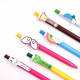 Pens Jonvon Satone 60 Pcs Kawaii Cartoon Ballpoint Pens Cute Lovely Cat Bird Ball Pen Plastic School Supplies Korean Stationery Gifts