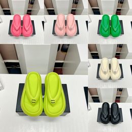 Designer Sommer Frauen Sandalen Pantoffeln Flip-Flops Nicht-rutschdicke Bottom Eva Gummi und Plastik Mode Strandruhrschuhe