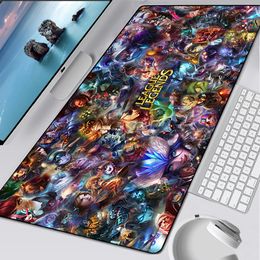 Pads Large Gaming Mouse Pad Xxl Computer Mousepad Pc Gamer Mouse Mat Laptop Mausepad League of Legends Heroes Keyboard Mat Desk Pad