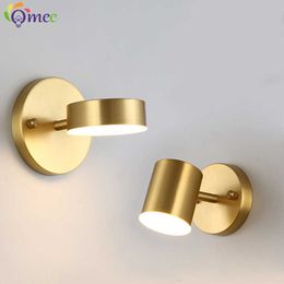 LED lampada Light Project Led Indoor Lights Wall Lamps With Switch Dimming For Home Bedside Bedroom wall decor arts SconceHKD230701