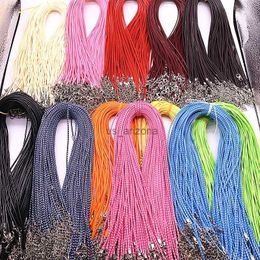New 10pcs 1.5mm Nylon Tarpaulin Waxed Cord Lobster Clasp Rope Braided Adjustable Rope for Jewellery Making DIY Necklace Bracelets L230620