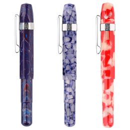 Pens Alpha Colour Resin Travel Short Fountain Pen Pocket Pen Extra Fine Office Student Pen Stationery Fountain Pen Writing Supplies