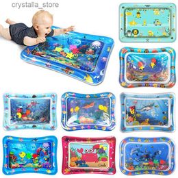 36 Designs Baby Kids Water Play Mat Inflatable PVC Infant Tummy Time Playmat Toddler Water Pad For Baby Fun Activity Play Centre L230518